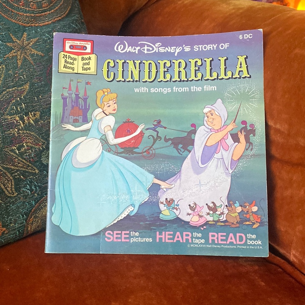 Vintage Disney Cinderella read along book (without tape)